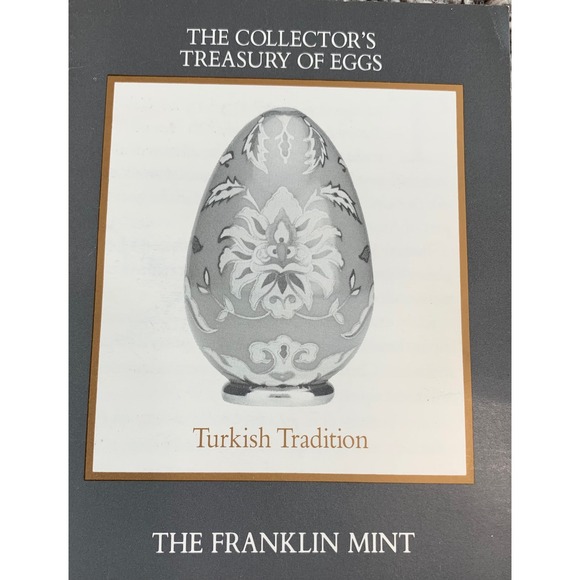 Franklin Mint "Turkish Tradition" Egg – Vintage Porcelain Collectible (1990s) - Picture 4 of 4